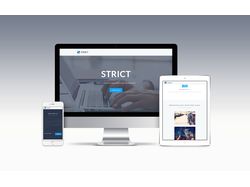 STRICT Landing Page | PSD to HTML