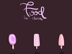 Ice-cream collection, illustration .