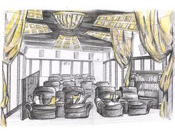 Интерьер кинотеатра в бизнес центре