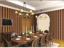 Интерьер столовой в коттедже