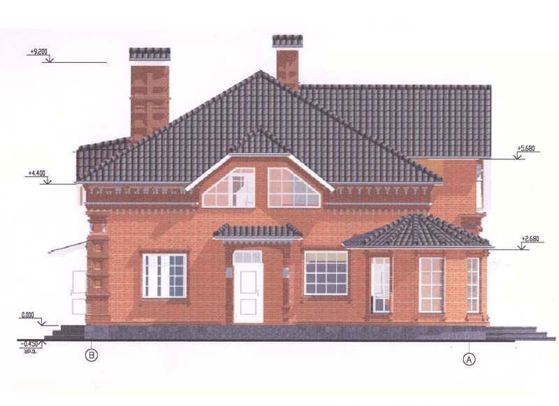 Фасад загородного дома в стиле русского модерна.jpg