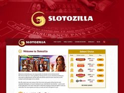 Редизайн сайта "Slotozilla". Слот игры, казино.