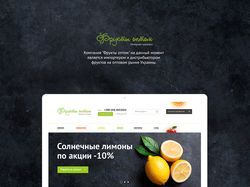 Дизайн для интернет магазина фруктов оптом