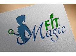 Логотип спортивного проекта "FitMagic"