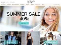 Дизайн главной страницы интернет-магазина Angelina
