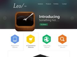 Leo/- Адаптивный Landing page