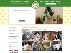 Сайт для общества помощи животным "Котопёс"