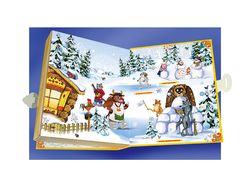 Разворот книги "Зимовье зверей"