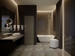 Design interior of a bathroom.