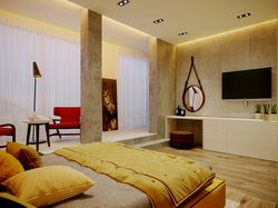 Interior design of the bedroom in Lviv