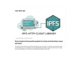 разработка "привязки" языка Rust к технологии IPFS