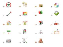 Набор из 19 иконок для интернет-барахолки