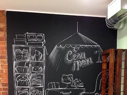 роспись стен в кафе