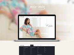 Женское белье «Mia-mia», дизайн сайта
