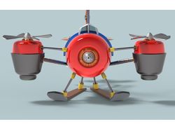 3D модель вертолета из игры WoW
