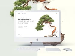 Концепт онлайн магазина Bonsai