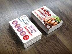 Визитки для кафе