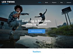 Сайт танцевальной студии LesTwins