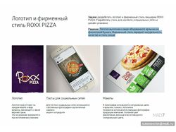 Логотип и фирменный стиль пиццерии ROXХ PiZZA
