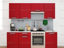 3d визуализация кухонного гарнитура
