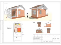 Проект крохотного дачного домика
