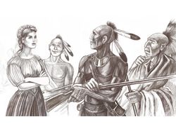 иллюстрация " Последний из Могикан"