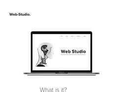 Концепция сайта для веб-студии.