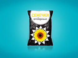Дизайн упаковки для жаренных семечек