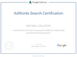 Сертификаты Google AdWords и Google Analytics