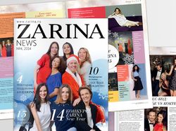 Верстка журнала для бренда ZARINA