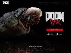 Дизайн landing page для Doom