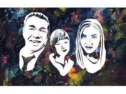 Стилизованный семейный портрет