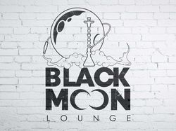 Logotype: BLACK MOON Lounge cafe
