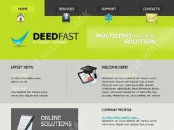 Business solutions flash animated template