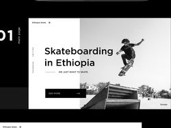Ethiopia Skate website design.