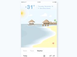Проект "Weather" - дизайн приложения для iOS