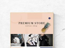 Рекламный баннер для онлайн-магазина Premium Store