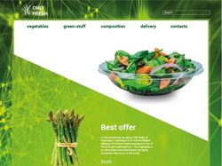 Дизайн сайта интернет-магазина свежей зелени