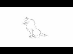 Покадровая анимация волка