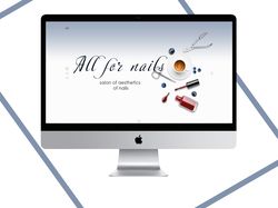 Дизайн сайта для услуг Nails master
