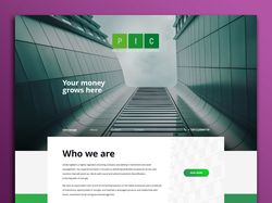Дизайн инвестиционной компании "ИПК" Proinco.eu