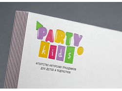 Логотип для агенства детских праздников PartyKids
