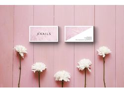 Фирменный стиль для салона красоты Xnails