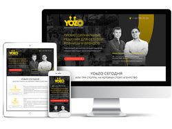 Дизайн сайта рекламного агентства Yo&Zo