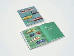 Детская книга о поездах