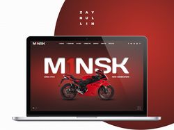 Концепт сайта Минского мотоциклетного завода