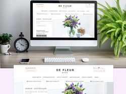 Адаптивный дизайн интернет-магазина цветов