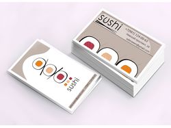 Дизайн визитки для суши бара
