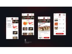 Дизайн мобильного приложения доставка суши