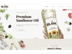 Le Blanc — 100% pure sunflower oil